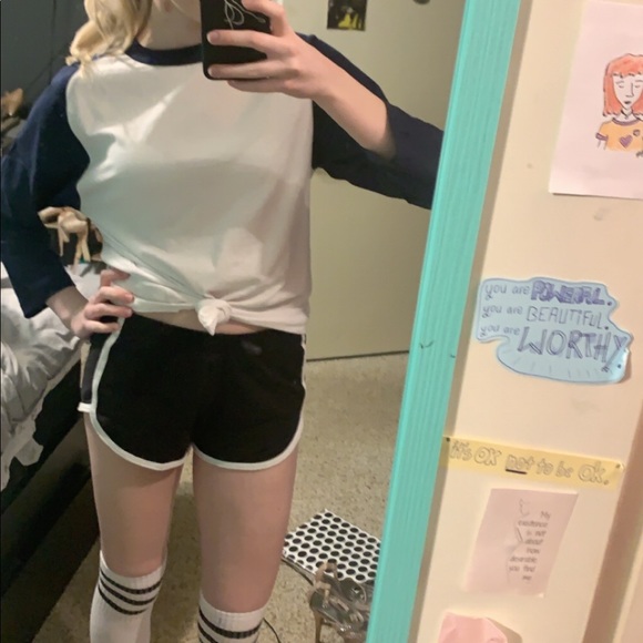 Russell Athletic Tops - Navy baseball tee, so comfy